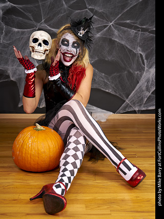 Freddy Krueger/Harley Quinn model shoot - Mandy