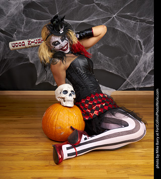 Freddy Krueger/Harley Quinn model shoot - Mandy