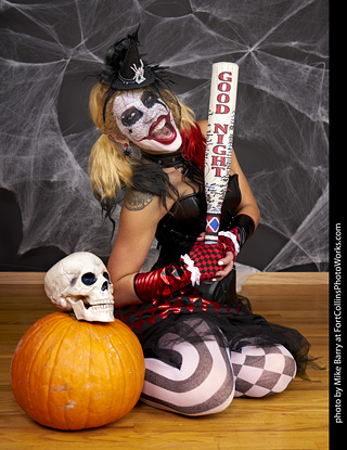 Freddy Krueger/Harley Quinn model shoot - Mandy