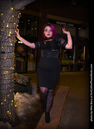Night in Old Town Model Shoot - Mollie