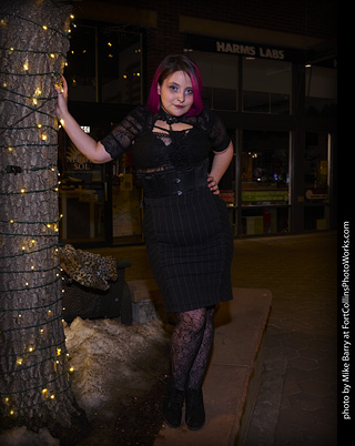 Night in Old Town Model Shoot - Mollie