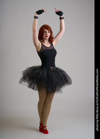 Black Widow Ballerina Shoot - Ashley