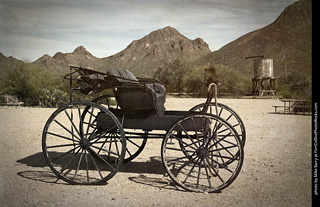 Vehicles in Old Tucson