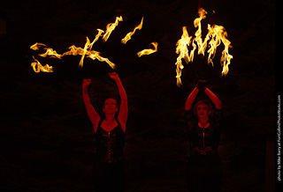 Katherine and Emily - Fire Performers