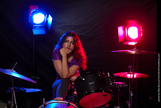 Mirna on Drums