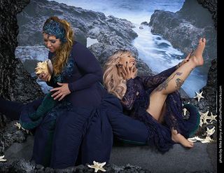 Gemini and Mirelle mermaid shoot