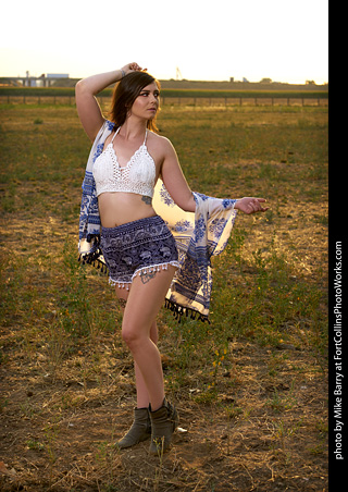 Lily at the Farm Model Shoot