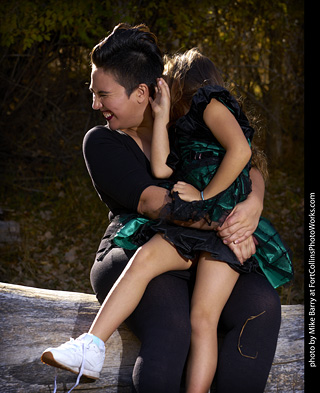 Laura and Annabelle at Forest Model Shoot