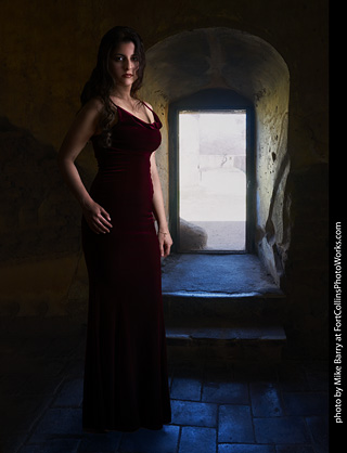 Mirna in evening wear