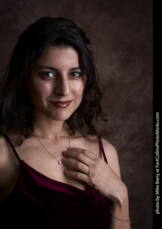 Mirna in evening wear