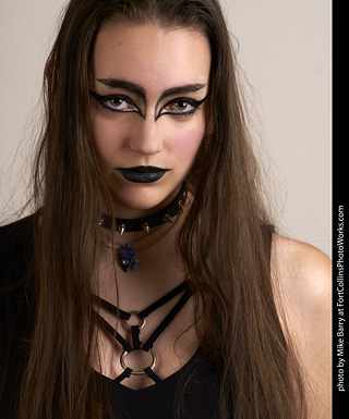 Goth model shoot