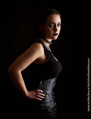 Goth model shoot