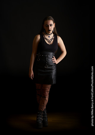 Goth model shoot