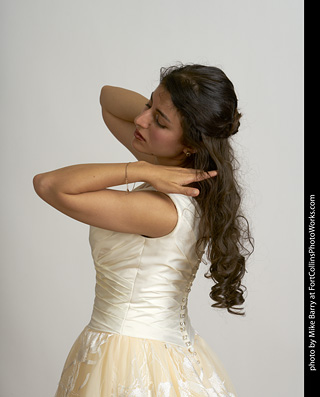 Wedding dress model shoot