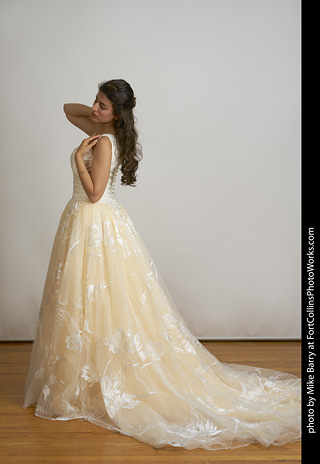 Wedding dress model shoot