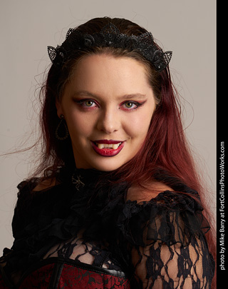 Brenna at the Halloween shoot