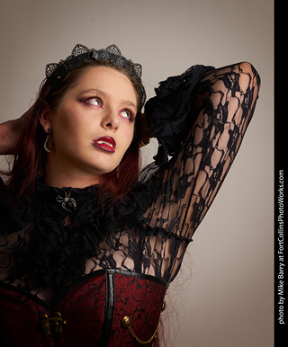 Brenna at the Halloween shoot