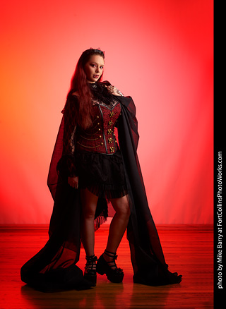 Brenna at the Halloween shoot