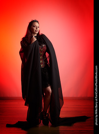 Brenna at the Halloween shoot