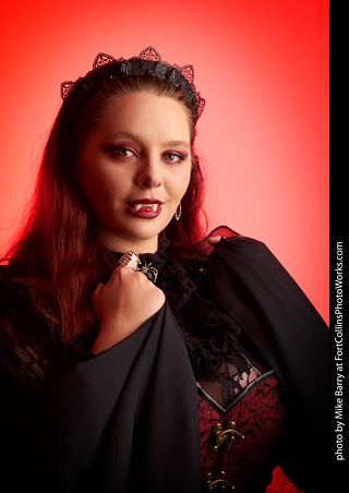 Brenna at the Halloween shoot