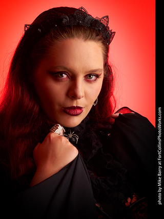 Brenna at the Halloween shoot