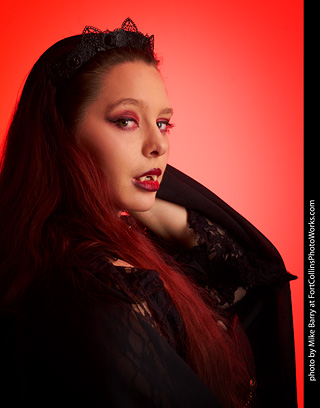 Brenna at the Halloween shoot