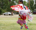 young girl Wind River Indian dancer