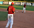 Fort Collins Foxes warming up