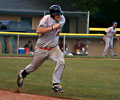 Cheyenne Grizzly running to 1st base