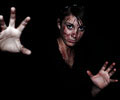 spooky beautiful girl at Morbid Nights Haunted House