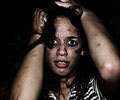 beautiful girl victim at Morbid Nights Haunted House