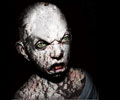 monster boy greets us at Morbid Nights Haunted House