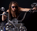 Brittany on a Harley