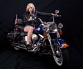 Amanda on a Harley
