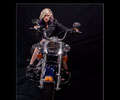 Amanda on a Harley