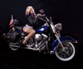 Amanda on a Harley