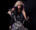 Amanda and a Harley