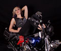 Amanda and a Harley