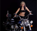 Amanda and a Harley
