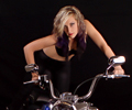 Amanda and a Harley