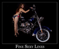 Brittany on a Harley