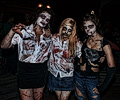 Zombies having fun at the Fort Collins Zombie Crawl
