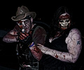 Zombie couple at the Fort Collins Zombie Crawl
