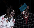 Zombie couple at the Fort Collins Zombie Crawl