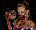 Zombie couple at the Fort Collins Zombie Crawl