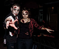Zombie couple at the Fort Collins Zombie Crawl
