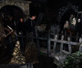 Scream Theme Haunted House graveyard
