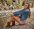 Macie Skrettleberg modeling at the Mish