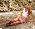 Macie Skrettleberg modeling at the Mish