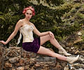Megan Huber modeling at the Mish